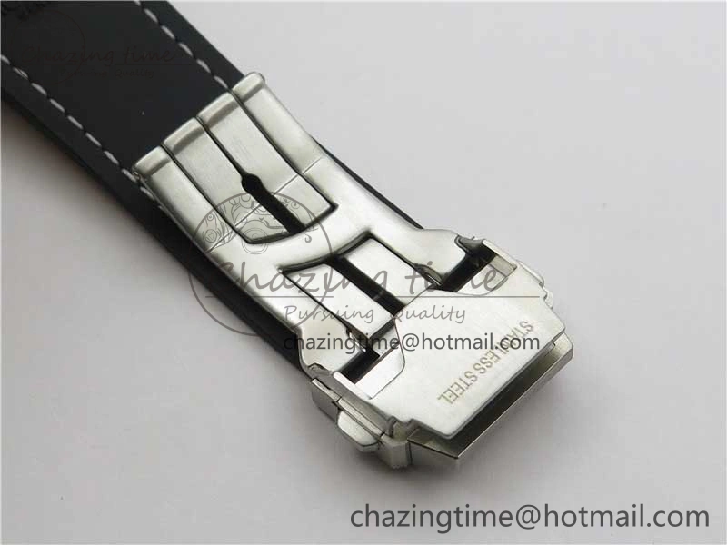 Big Bang Unico Sang Bleu Titanium Diamonds HBF Skeleton Dial on White Gummy Strap HUB1213