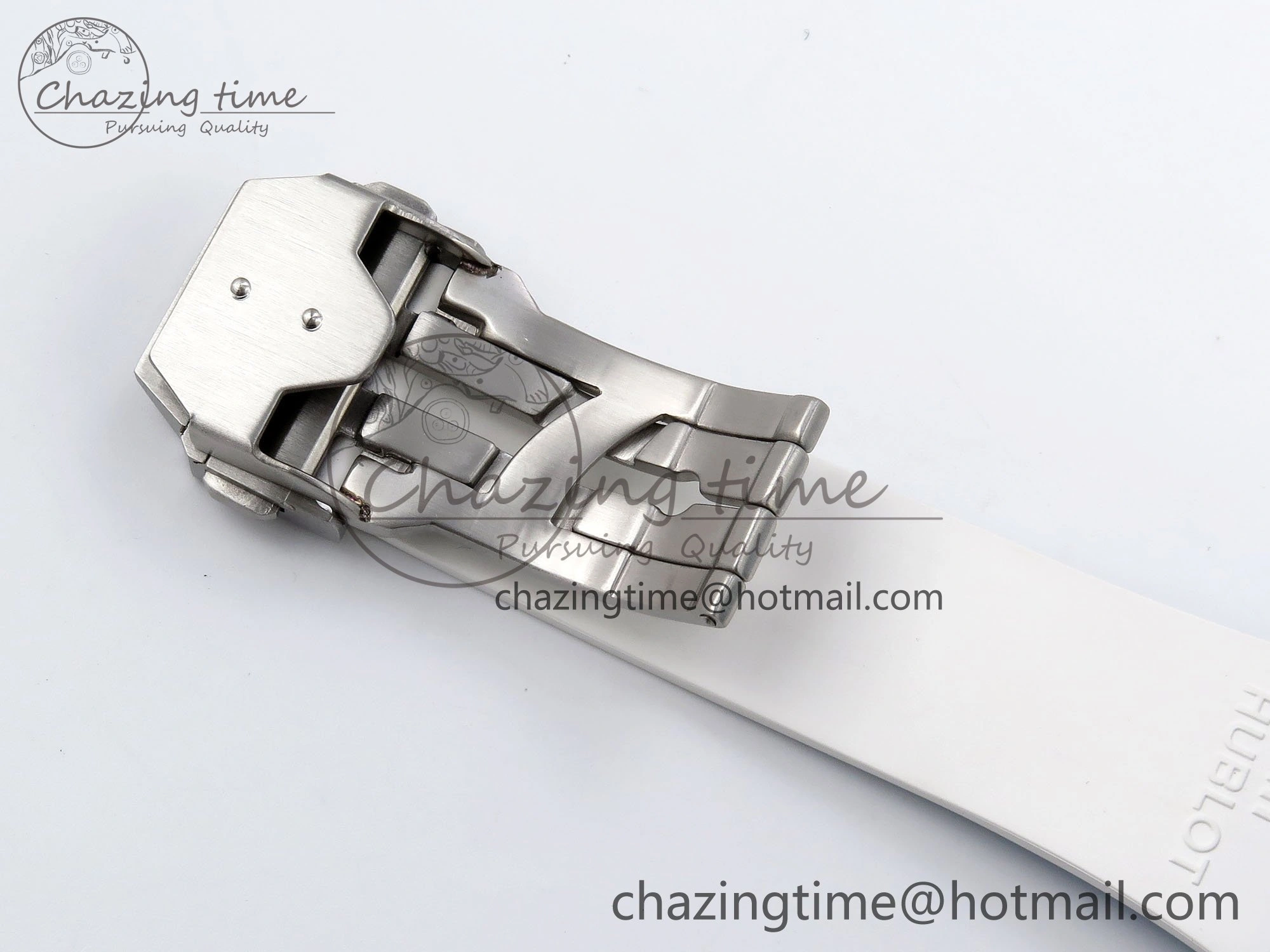 Big Bang Unico Sky Blue Ceramic BBF 1:1 Best Edition Skeleton Dial on Blue White Rubber Strap A1280