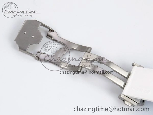 Big Bang Unico Sky Blue Ceramic BBF 1:1 Best Edition Skeleton Dial on Blue White Rubber Strap A1280