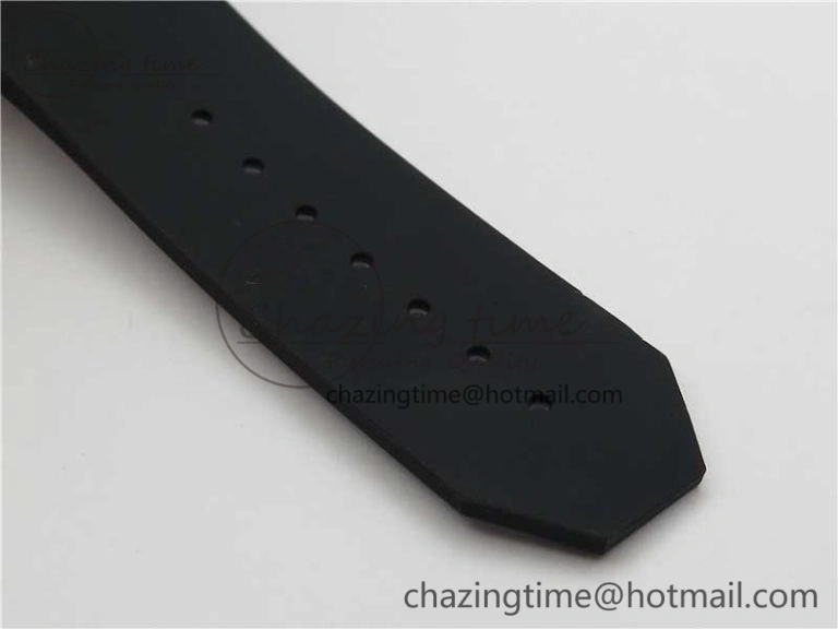 Big Bang Unico White Ceramic HBF 1:1 Best Edition Black Skeleton Dial Rainbow Bezel on Whtie Rubber Strap A1242