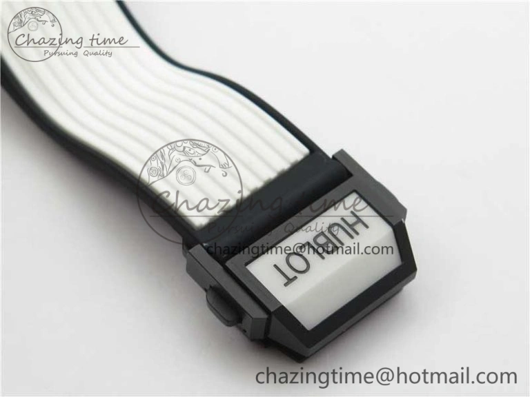 Big Bang Unico White Ceramic HBF 1:1 Best Edition Black Skeleton Dial Rainbow Bezel on Whtie Rubber Strap A1242