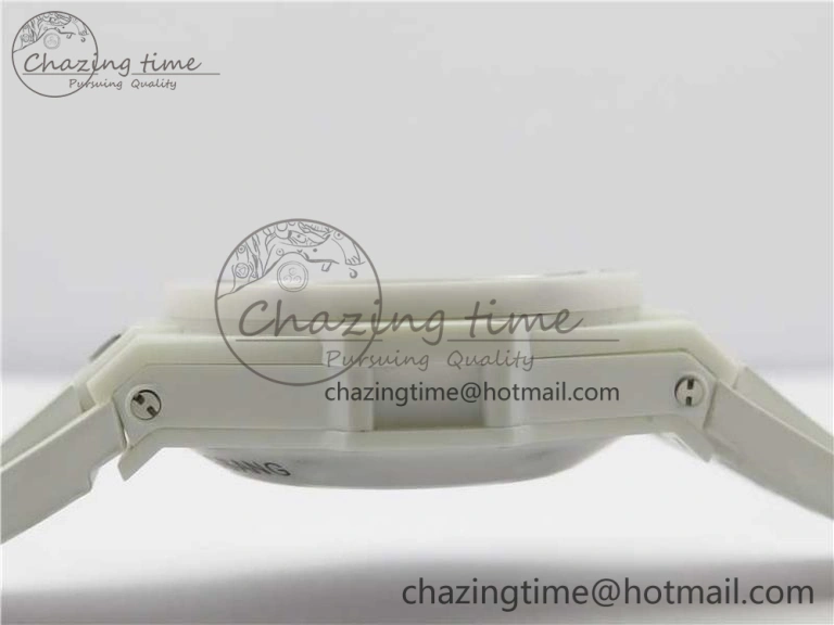 Big Bang Unico White Ceramic HBF 1:1 Best Edition White Skeleton Dial on White Rubber Strap A1242