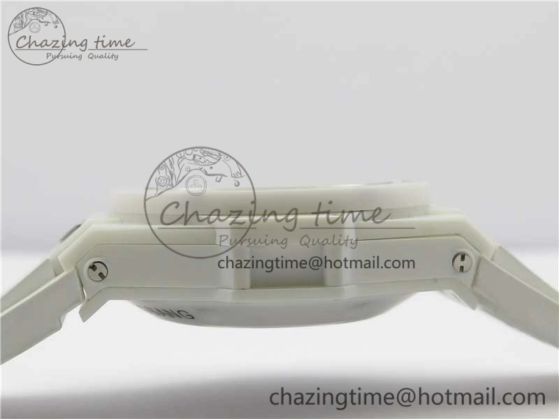 Big Bang Unico White Ceramic HBF 1:1 Best Edition White Skeleton Dial on White Rubber Strap A1242