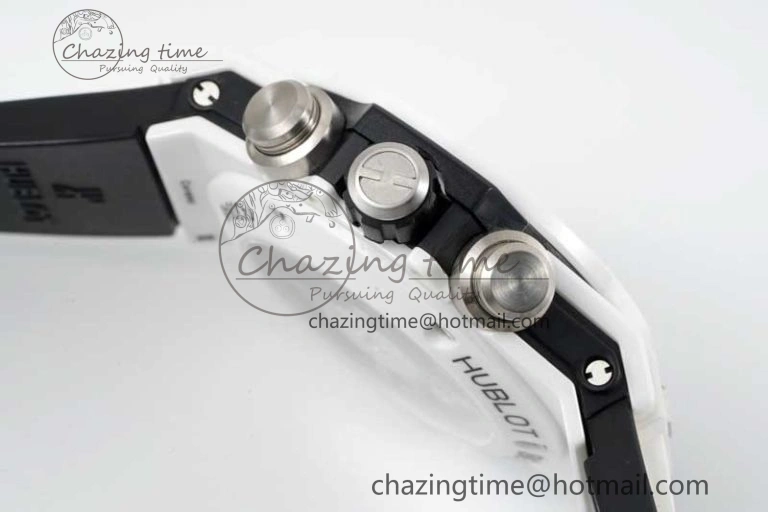 Big Bang Unico White Ceramic ZF 1:1 Best Edition Skeleton Dial on White Rubber Strap A1280