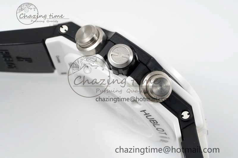 Big Bang Unico White Ceramic ZF 1:1 Best Edition Skeleton Dial on White Rubber Strap A1280