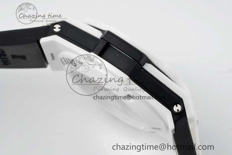Big Bang Unico White Ceramic ZF 1:1 Best Edition Skeleton Dial on White Rubber Strap A1280