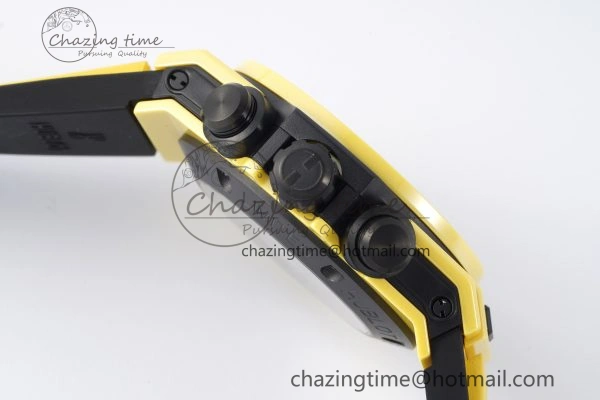 Big Bang Unico Yellow Magic Ceramic BBF 1:1 Best Edition Skeleton Dial on Yellow Rubber Strap A1280
