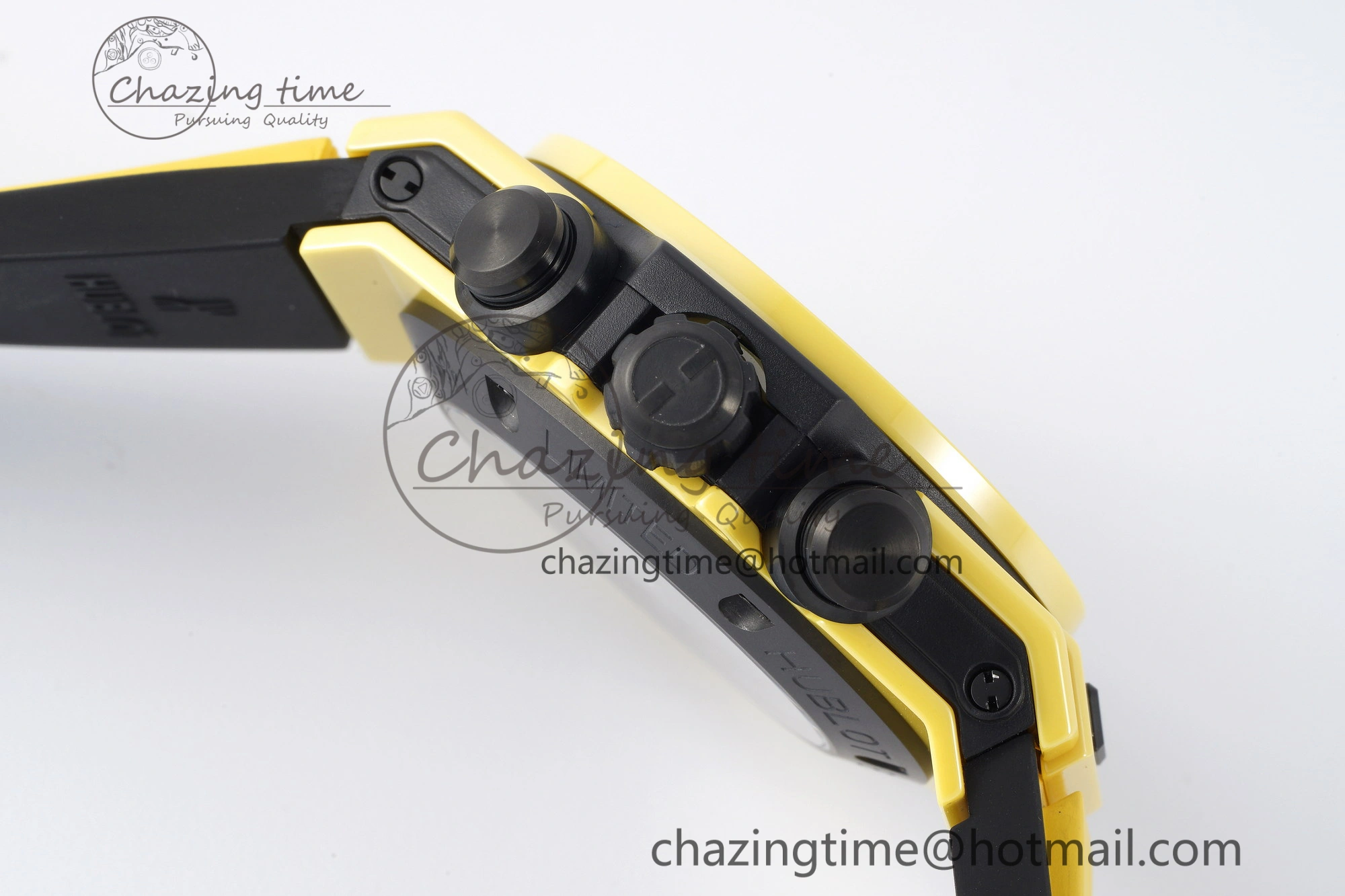 Big Bang Unico Yellow Magic Ceramic BBF 1:1 Best Edition Skeleton Dial on Yellow Rubber Strap A1280