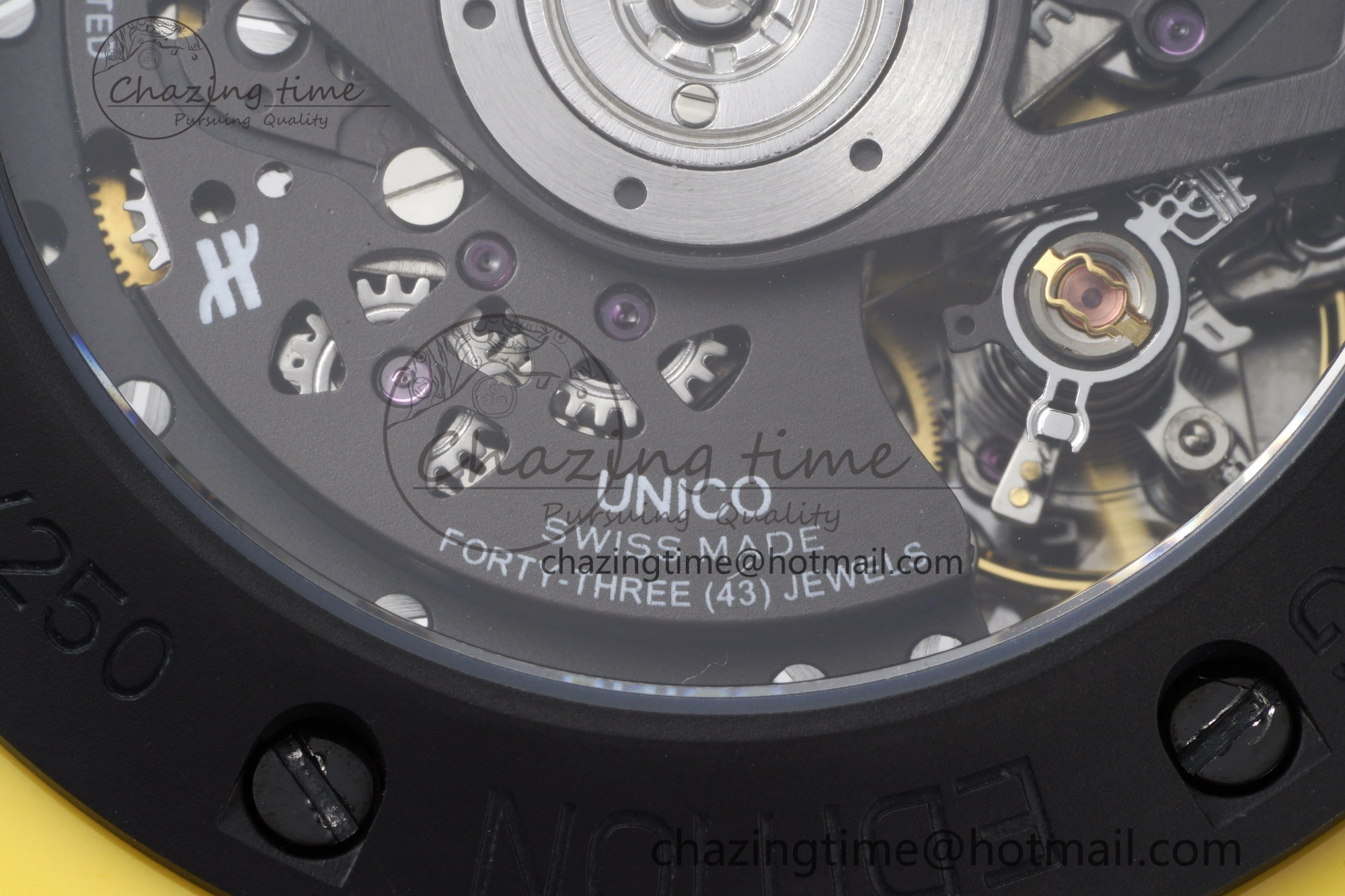 Big Bang Unico Yellow Magic Ceramic BBF 1:1 Best Edition Skeleton Dial on Yellow Rubber Strap A1280