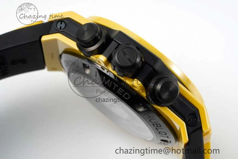 Big Bang Unico Yellow Magic Ceramic ZF 1:1 Best Edition Skeleton Dial on Yellow Rubber Strap A1280