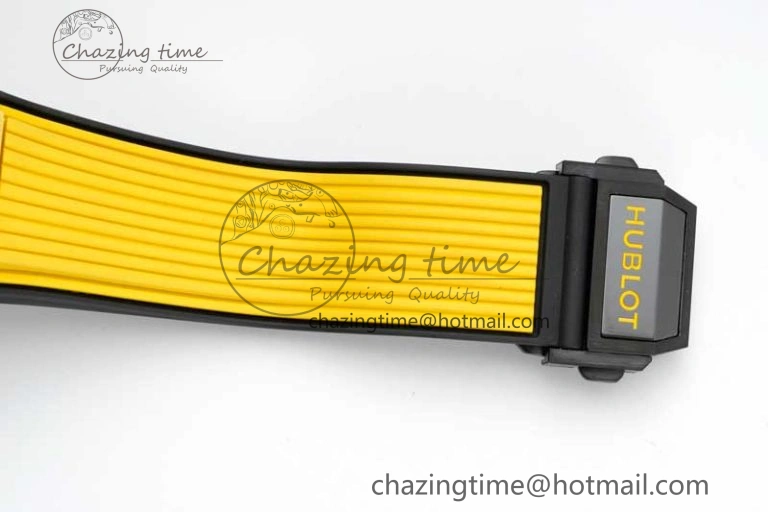 Big Bang Unico Yellow Magic Ceramic ZF 1:1 Best Edition Skeleton Dial on Yellow Rubber Strap A1280