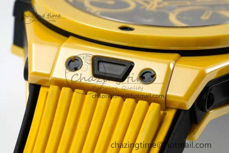 Big Bang Unico Yellow Magic Ceramic ZF 1:1 Best Edition Skeleton Dial on Yellow Rubber Strap A1280