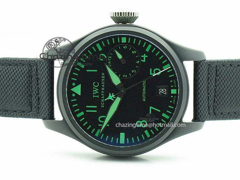 Big Pilot 5019 Ceramic Case Black Dial Green Markers Asian 23J