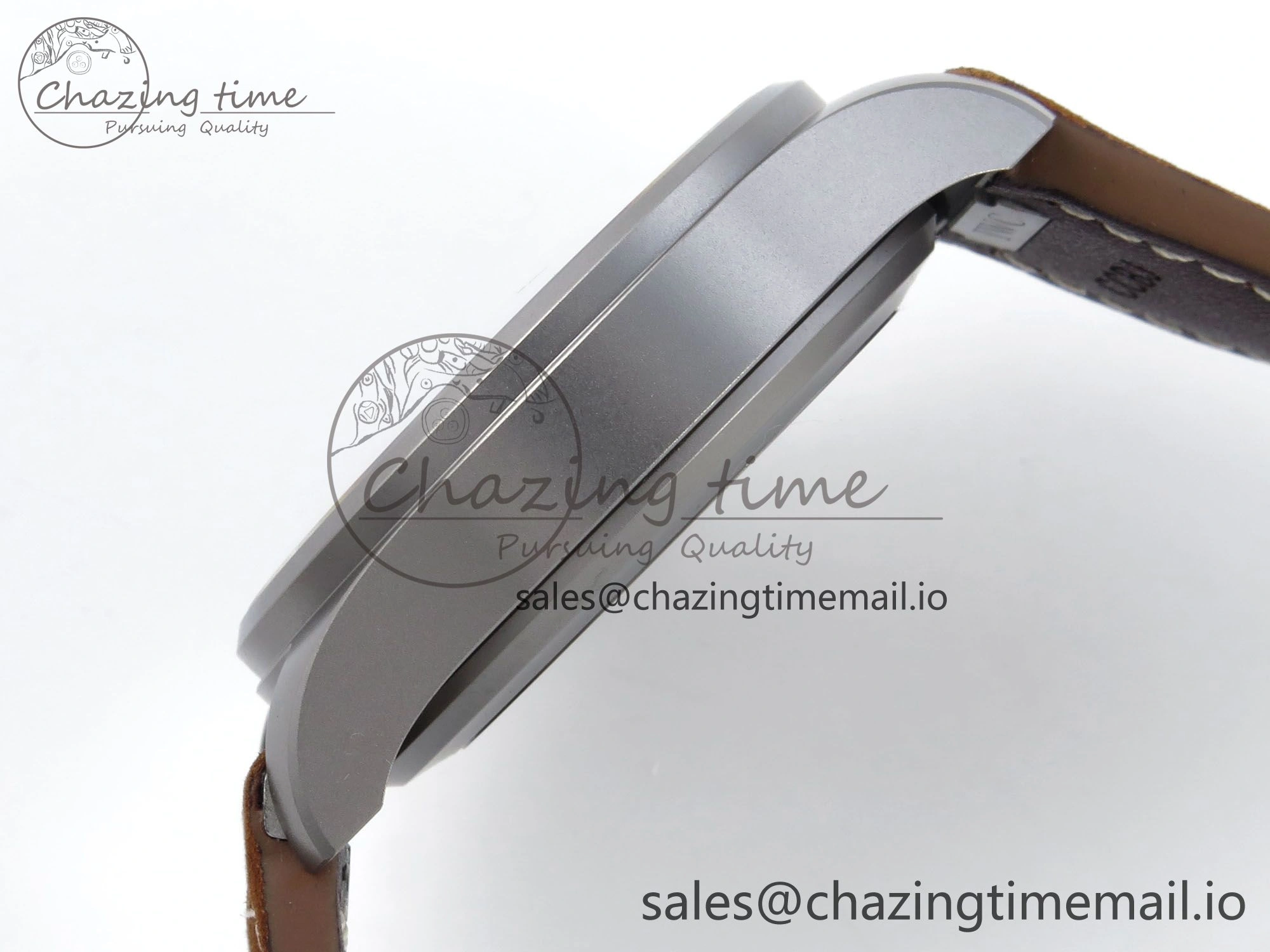 Big Pilot IW329701 M+F 1:1 Best Edition Black Dial on Brown Leather Strap MY8205