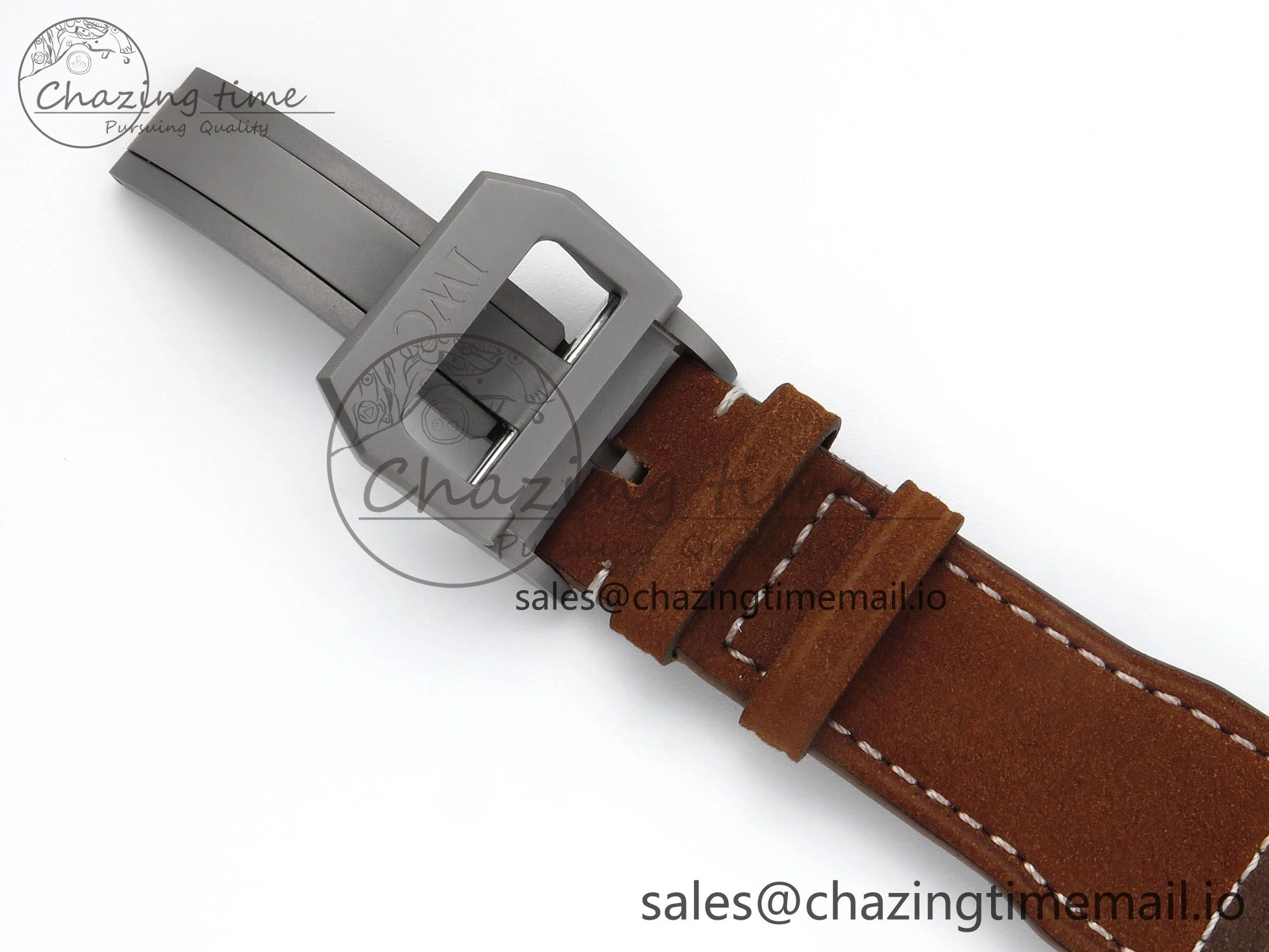 Big Pilot IW329701 M+F 1:1 Best Edition Black Dial on Brown Leather Strap MY8205