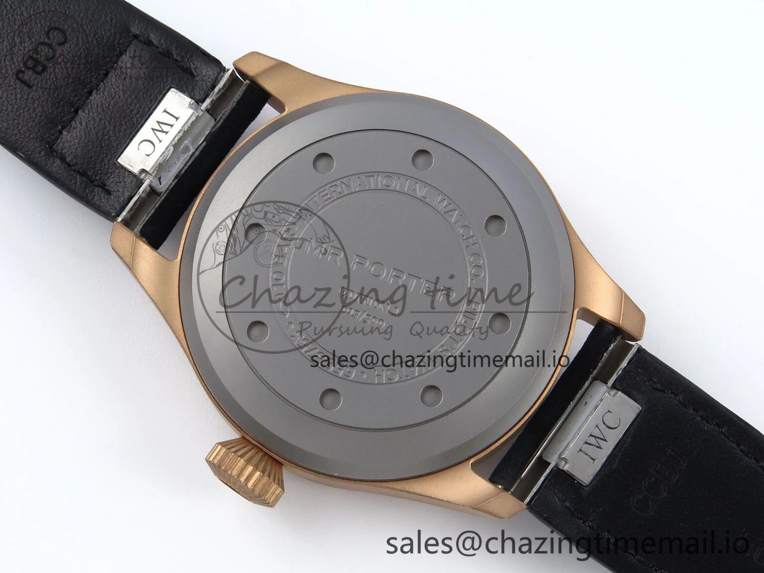 Big Pilot IW329703 M+F 1:1 Best Edition Black Dial on Black Nylon Strap MY8205