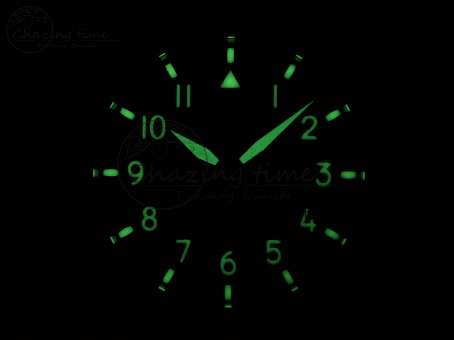 Big Pilot IW329802 M+F 1:1 Best Edition Green Dial on Green Nylon Strap MY8205
