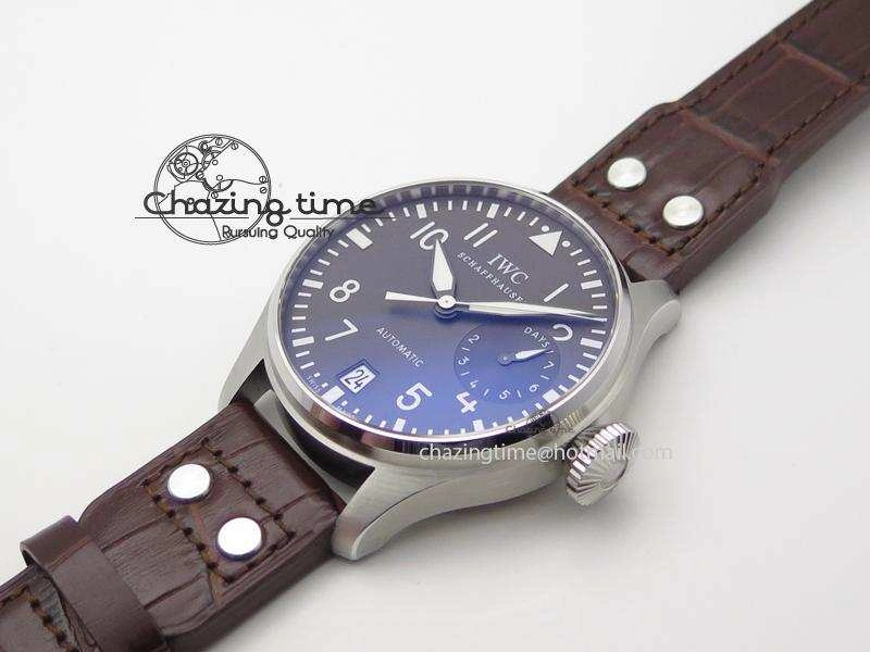 Big Pilot IW5009 Grey Dial ZF Edition Grey Dial On Brown Leather Strap A51111 (Fantasy Dial Color)