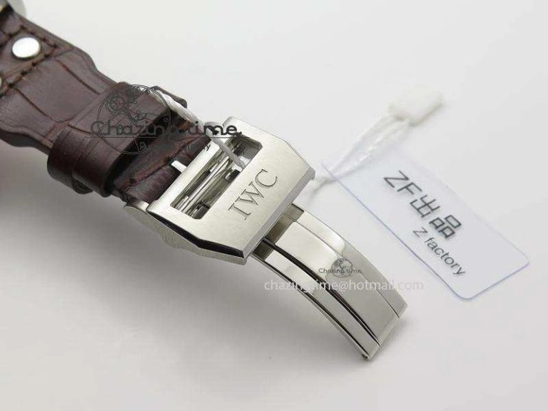 Big Pilot IW5009 Grey Dial ZF Edition Grey Dial On Brown Leather Strap A51111 (Fantasy Dial Color)