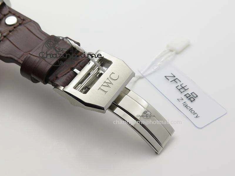 Big Pilot IW5009 Grey Dial ZF Edition Grey Dial On Brown Leather Strap A51111 (Fantasy Dial Color)