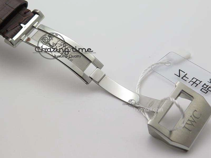 Big Pilot IW5009 Grey Dial ZF Edition Grey Dial On Brown Leather Strap A51111 (Fantasy Dial Color)