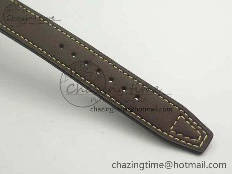 Big Pilot IW501004 Titanium ZF 1:1 Best Edition Black Dial On Brown Leather Strap A52110