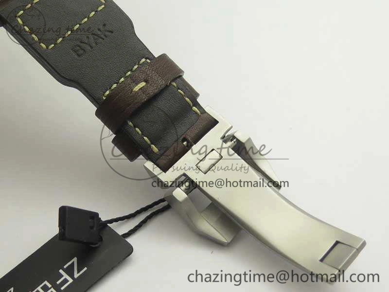 Big Pilot IW501004 Titanium ZF 1:1 Best Edition Black Dial On Brown Leather Strap A52110