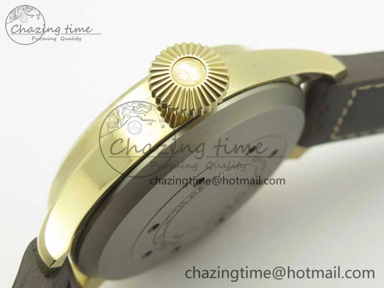 Big Pilot IW501005 Real Bronze ZF 1:1 Best Edition Black Dial on Brown Leather Strap A52000