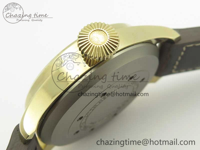 Big Pilot IW501005 Real Bronze ZF 1:1 Best Edition Black Dial on Brown Leather Strap A52000