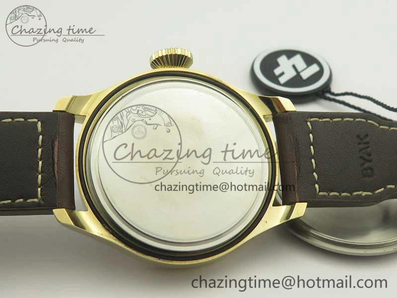 Big Pilot IW501005 Real Bronze ZF 1:1 Best Edition Black Dial on Brown Leather Strap A52000