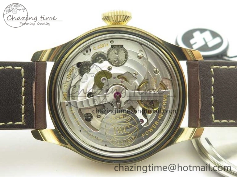 Big Pilot IW501005 Real Bronze ZF 1:1 Best Edition Black Dial on Brown Leather Strap A52000