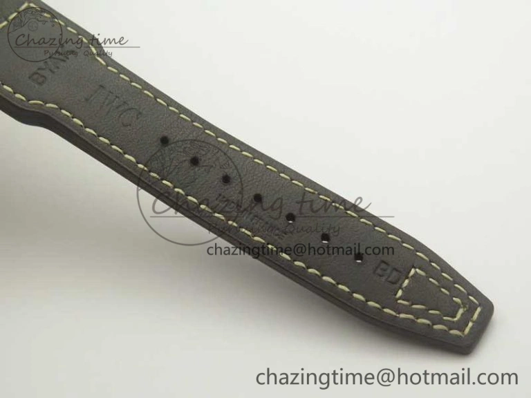 Big Pilot IW501005 Real Bronze ZF 1:1 Best Edition Black Dial on Brown Leather Strap A52000