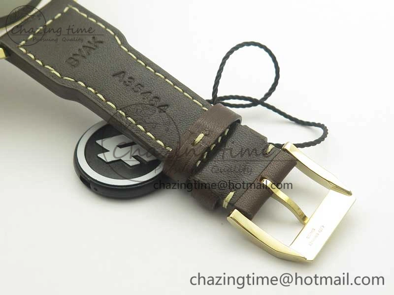 Big Pilot IW501005 Real Bronze ZF 1:1 Best Edition Black Dial on Brown Leather Strap A52000