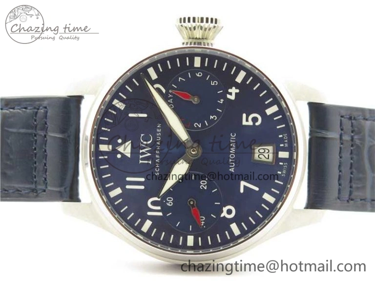 Big Pilot IW501008 “Boutique London” SS ZF Best Edition Blue Dial on Blue Leather Strap A52010