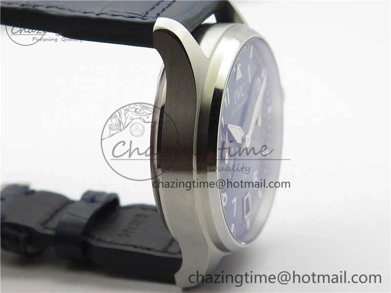 Big Pilot IW501008 “Boutique London” SS ZF Best Edition Blue Dial on Blue Leather Strap A52010