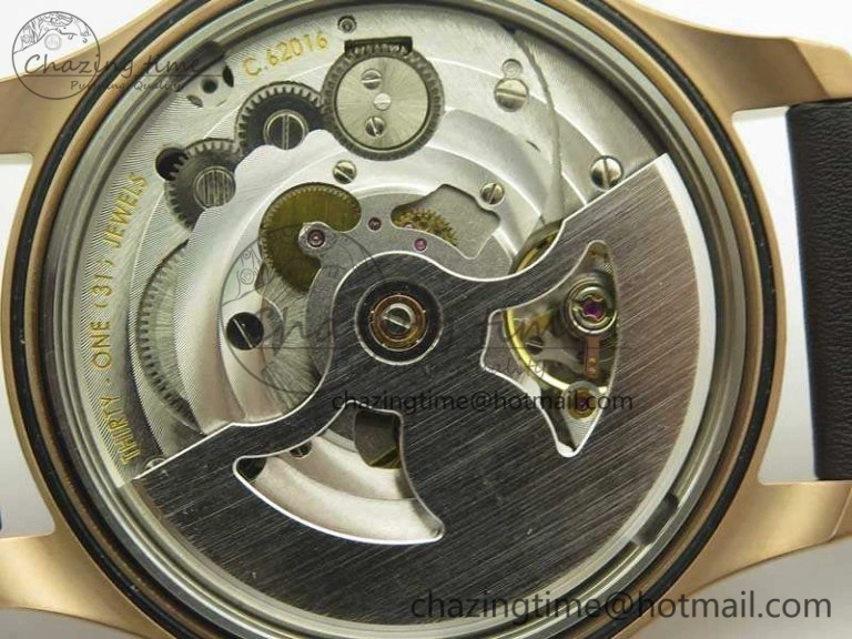 Big Pilot IW510301 Satin-Polished RG YLF Best Edition Black Dial On Leather Strap A521111