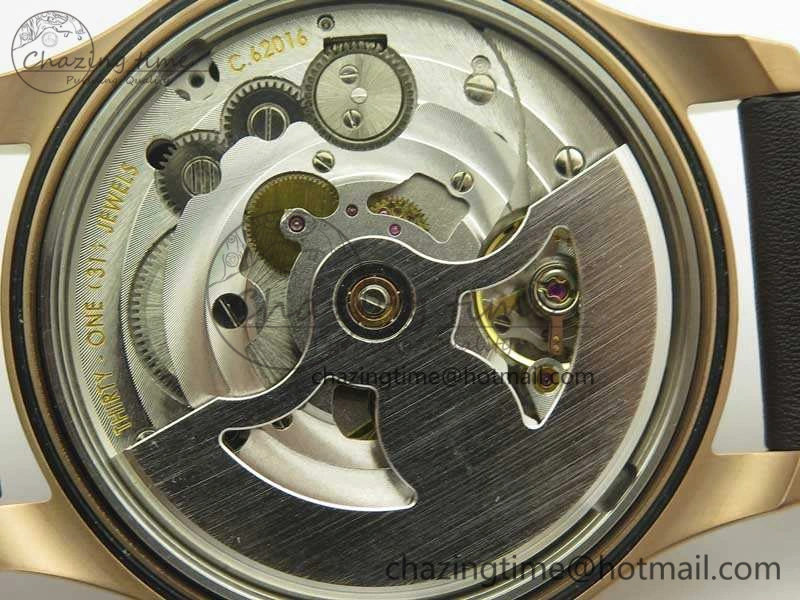 Big Pilot IW510301 Satin-Polished RG YLF Best Edition Black Dial On Leather Strap A521111