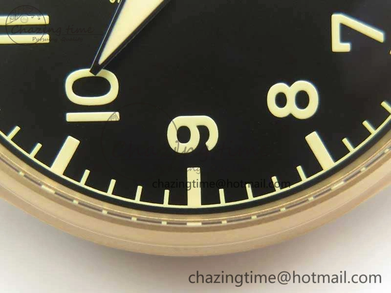 Big Pilot IW510301 Satin-Polished RG YLF Best Edition Black Dial On Leather Strap A521111