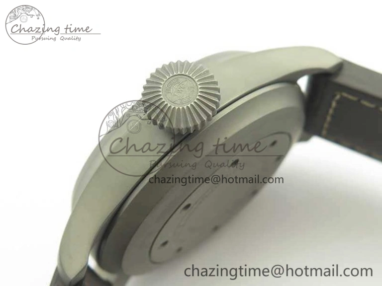 Big Pilot IW510301 Satin-Polished SS YLF Best Edition Black Dial On Leather Strap A521111