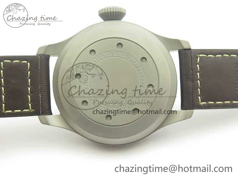 Big Pilot IW510301 Satin-Polished SS YLF Best Edition Black Dial On Leather Strap A521111