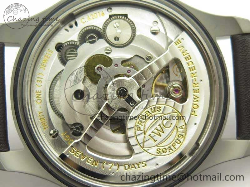 Big Pilot IW510301 Satin-Polished SS YLF Best Edition Black Dial On Leather Strap A521111