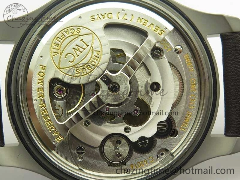 Big Pilot IW510301 Satin-Polished SS YLF Best Edition Black Dial On Leather Strap A521111