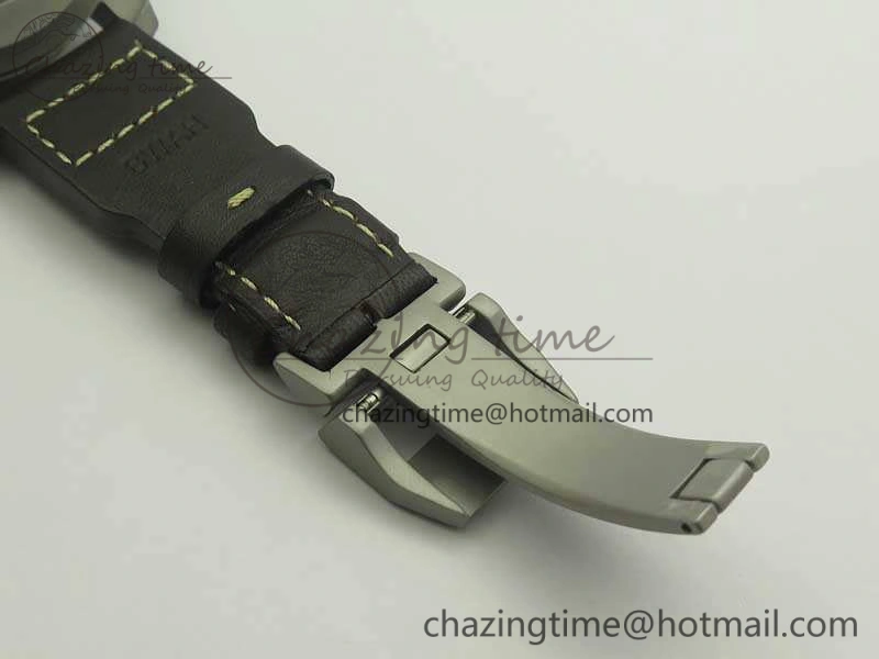 Big Pilot IW510301 Satin-Polished SS YLF Best Edition Black Dial On Leather Strap A521111