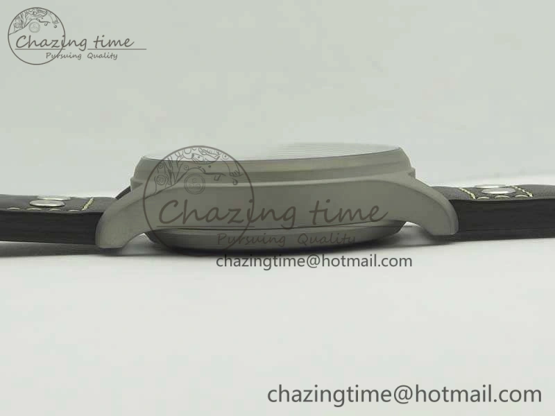 Big Pilot IW510301 Satin-Polished SS YLF Best Edition Black Dial On Leather Strap A521111
