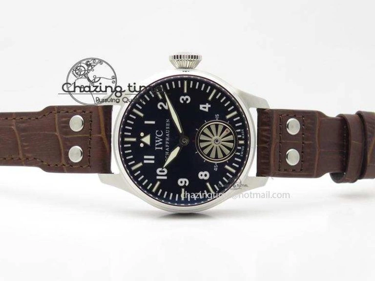 Big Pilot “Markus Buhler” IW5003 Turbine V6F Best Edition Blue Dial On Leather Strap A6498