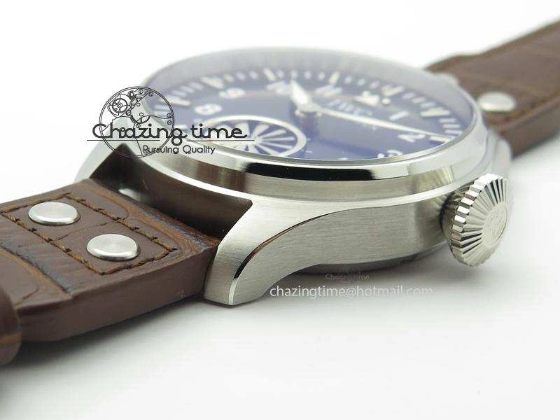 Big Pilot “Markus Buhler” IW5003 Turbine V6F Best Edition Blue Dial On Leather Strap A6498