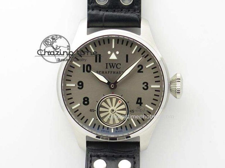 Big Pilot “Markus Buhler” IW5003 Turbine V6F Best Edition Grey Dial On Leather Strap A6498