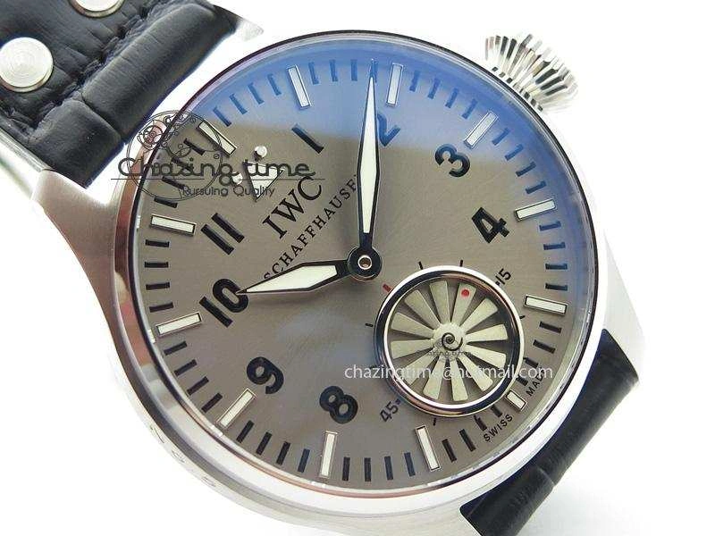 Big Pilot “Markus Buhler” IW5003 Turbine V6F Best Edition Grey Dial On Leather Strap A6498
