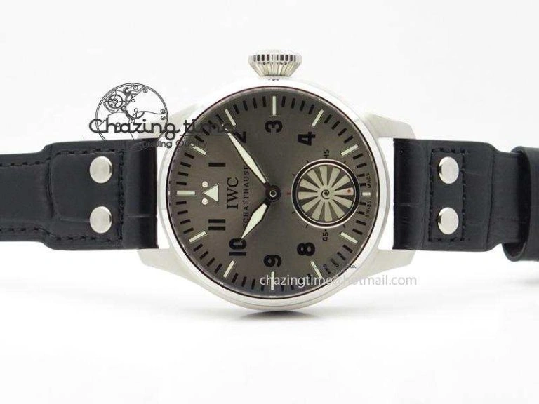 Big Pilot “Markus Buhler” IW5003 Turbine V6F Best Edition Grey Dial On Leather Strap A6498