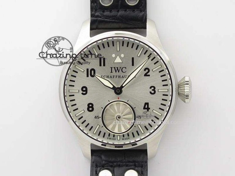 Big Pilot “Markus Buhler” IW5003 Turbine V6F Best Edition Silver Dial On Leather Strap A6498
